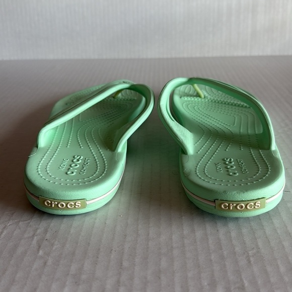 Crocs Mint Green Crocband Flip Flops - Picture 8 of 11